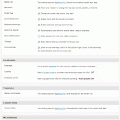 MapPress Options screen