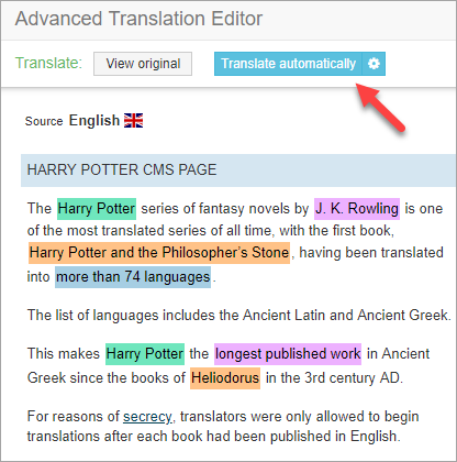 WPML Advanced Translation Editor
