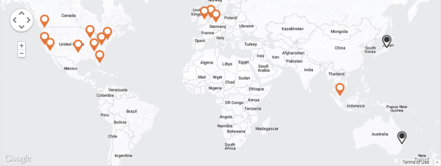 MaxCDN server locations
