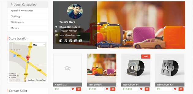 Example Vendor Storefront
