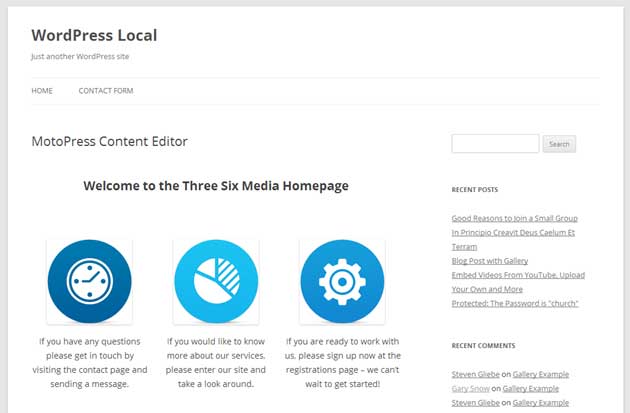 Preview page layout design