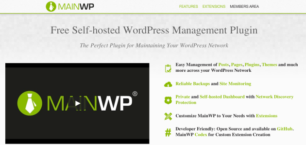 mainwp home