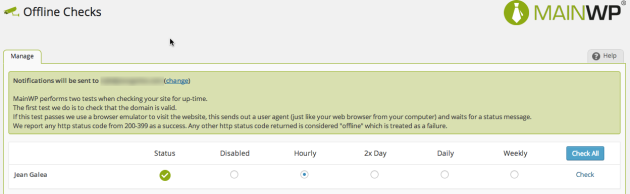 mainwp offline checks