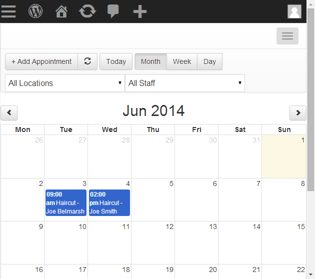 BirchPress Review Admin Calendar