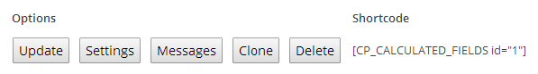 Calculated Fields Form Options