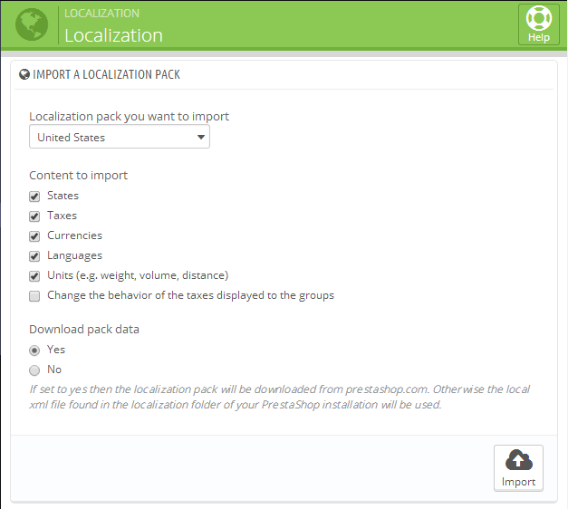 PrestaShop Localization