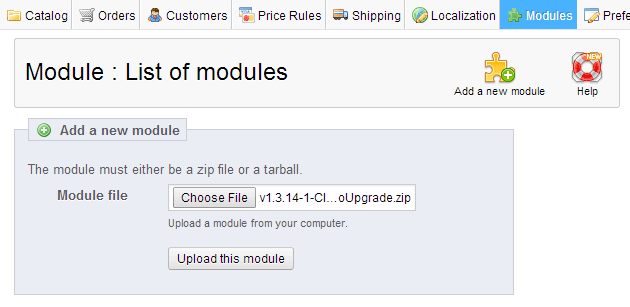 PrestaShop Modules Add New