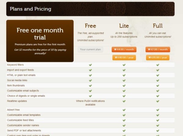 pricing plans