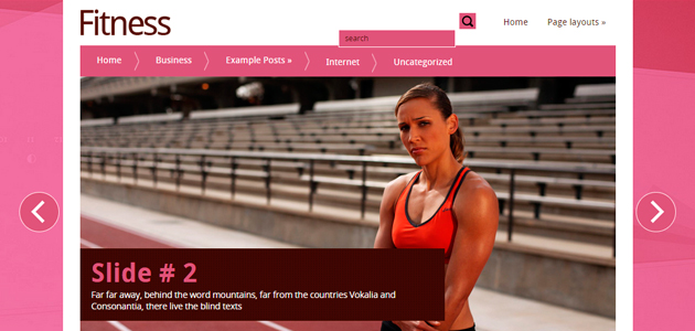 Fitness: the wordpress theme for a strong mind and body