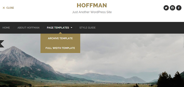 Hoffman: minimal, mobile-ready theme