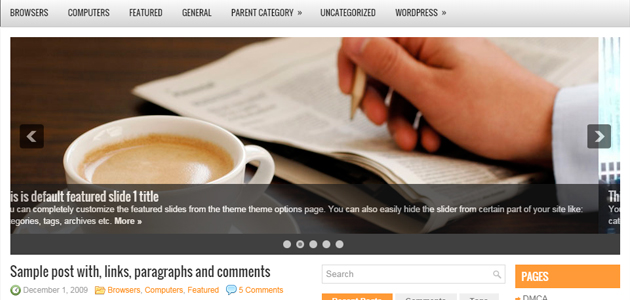 Newsecho: a theme for magazines and news sites