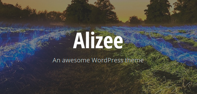Alizee: an awesome wordpress theme