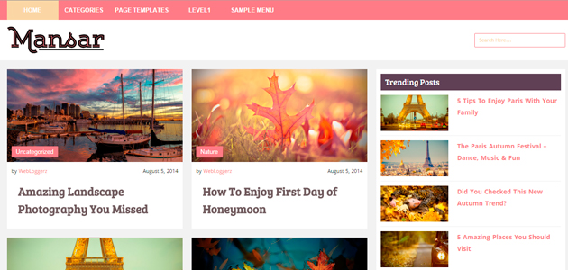 Mansar: a highly responsive wordpress theme