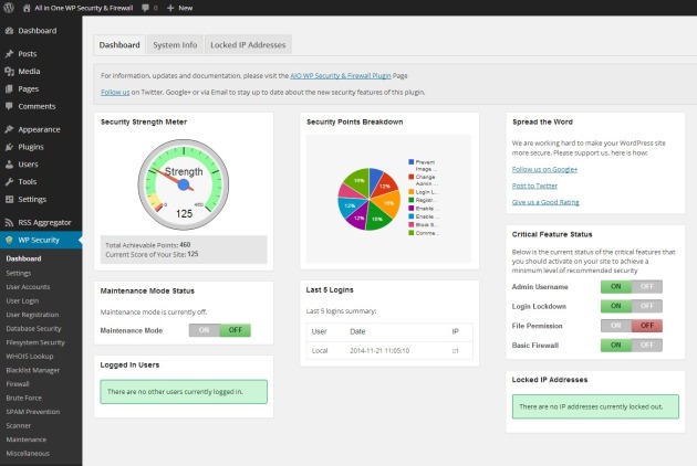 all-in-one-wp-secutiry-firewall-1-dashboard