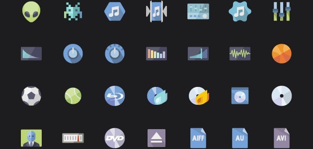 flat-multimedia-icon-pack
