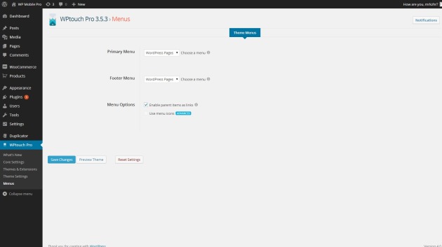 wp-touch-pro-menus