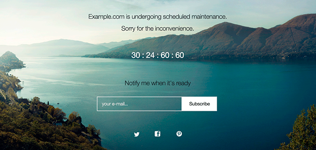 Maintenance Mode WordPress Plugin