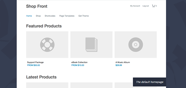 Shop Front E-commerce Theme