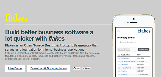 Flakes: Admin UI and Template Framework