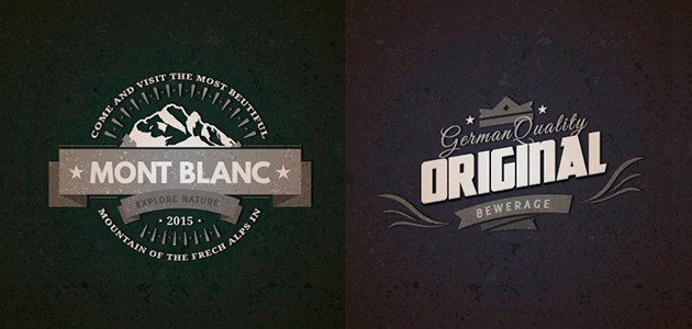 10 Retro Vintage Badges