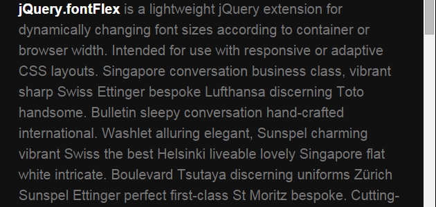 Dynamic JQuery Font Resizer