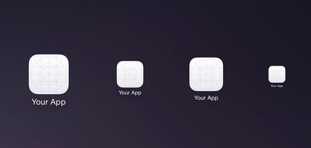 IOS 8 App Icon Template for Photoshop CC