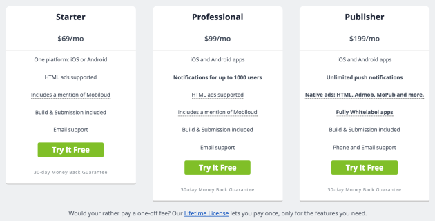mobiloud-pricing