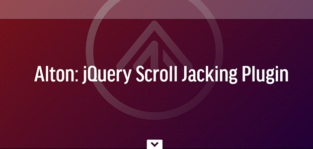Alton: Scroll Jacking Plugin for JavaScript