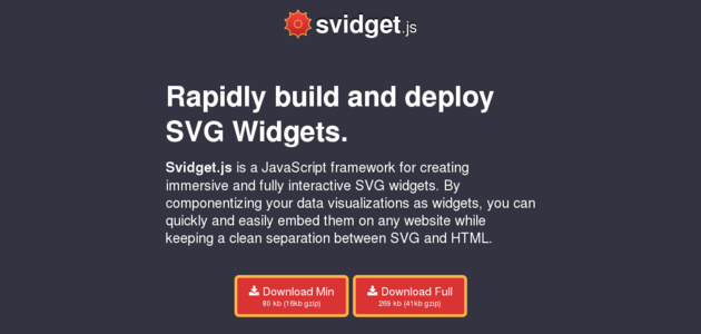 Svidget.js: JavaScript Framework for Building SVG Widgets