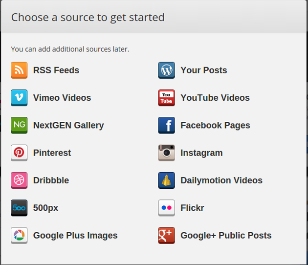 Dynamic content sources