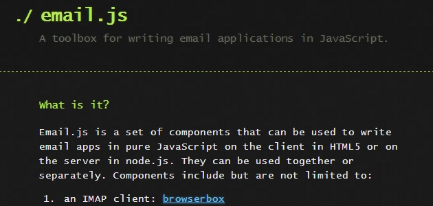Email.js: Open Source JavaScript  Email Applications Toolbox