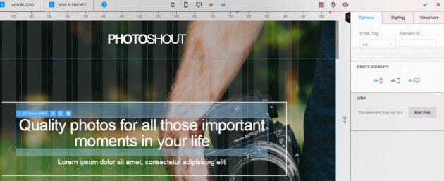 WebDesign With CloudPress - DeviceVisibility