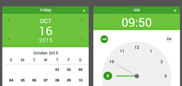 Bootstrap Material Date & Time Picker
