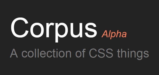 Corpus: CSS Components Collection