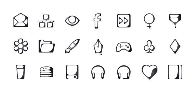 Inkallicons: Ink Line Vector Icons