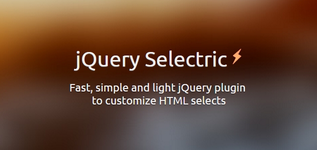 Selectric: HTML Selects Customizing JQuery Plugin