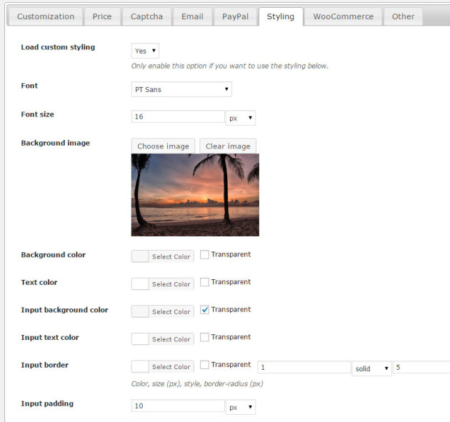 ezfc-screen-styling