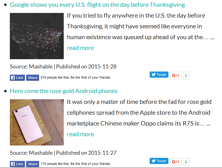 WP RSS Aggregator Excerpts and Thumbnails