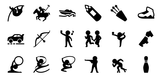 5800 Filled Sports Vector Icons for iPhone