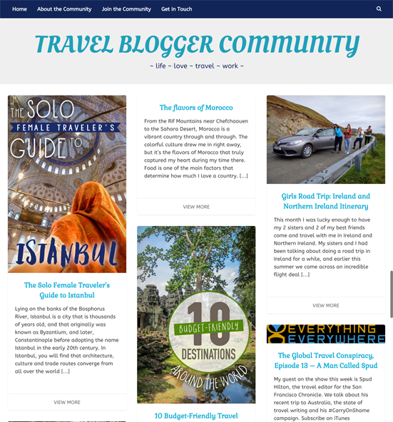 travel-blogger-community-website