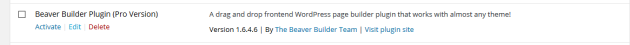 Activating Beaver Builder