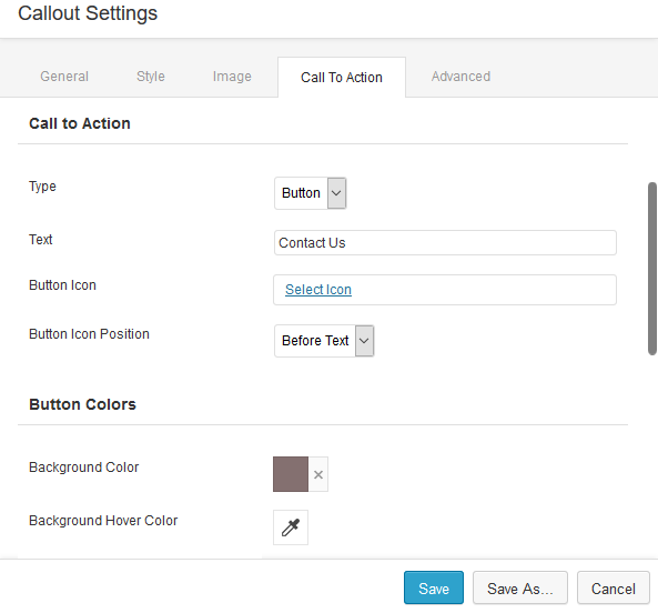 Callout Settings Beaver Builder