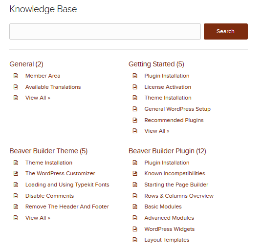 Beaver Builder Knowledge Base
