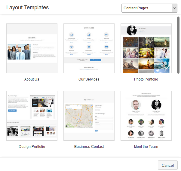 Content Pages