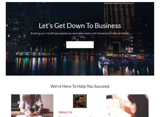 Template Published through Beaver Builder