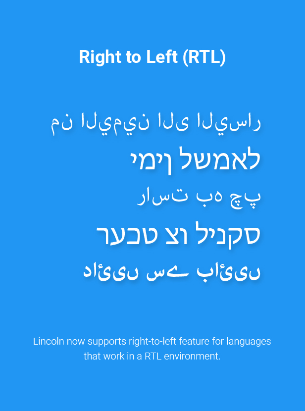 Right-to-left Support 