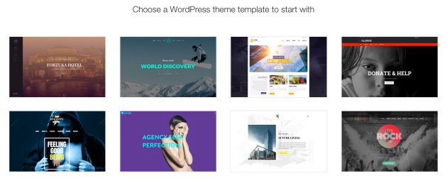 Jupiter Theme Template Selection