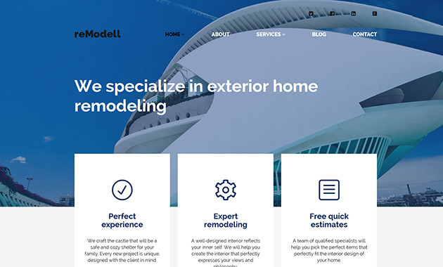 4. reModell wpml ready wordpress theme