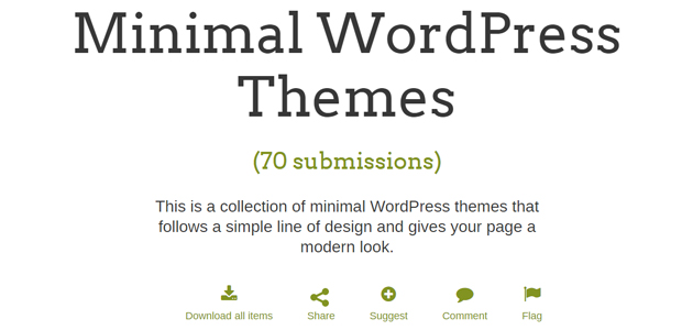 70 Minimal WordPress Themes Collection