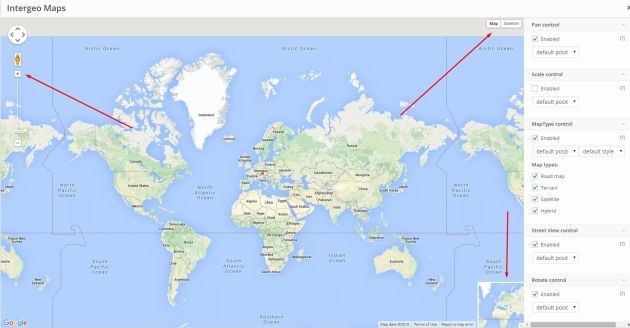 Controls in Intergeo Maps